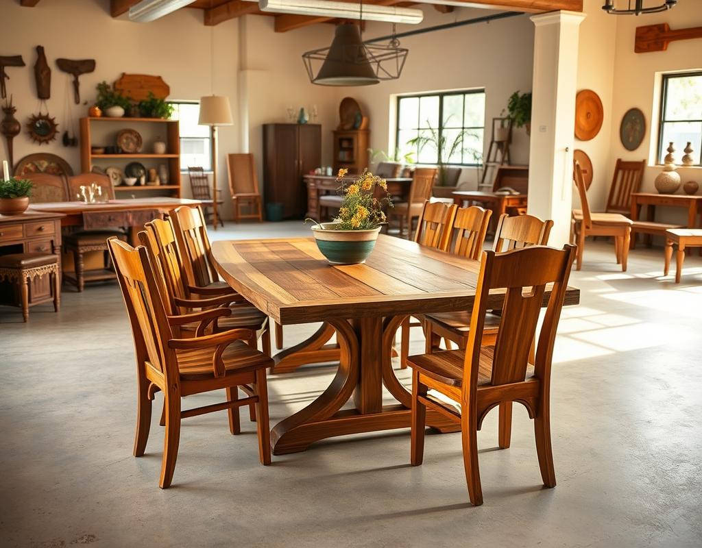 Showroom de Gran F&aacute;brica de Muebles con muebles artesanales de madera